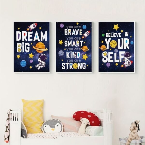 لوحات جدارية أطفال بعبارات إيجابية