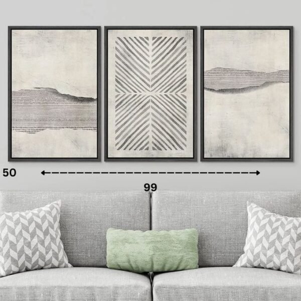 لوحات كانفا مودرن باللون الرمادي