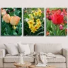 decomaroc-tulip-zuhur-rabiiya-mulawwana-01 لوحة توليب وزهور ربيعية ملونة فوتوغرافية DecoMaroc المغرب